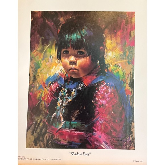 Toscano "Shadow Eyes" Print - Picture 1 of 1